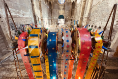 Sculpture en  mouvement à l'église des trinitaires