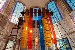 Sculpture en  mouvement à l'église des trinitaires